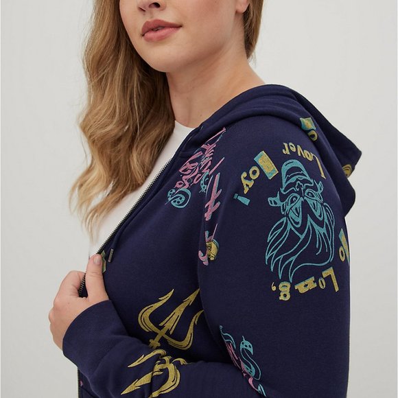 ZIP-UP HOODIE - FLEECE VILLAIN URSULA - Picture 5 of 5